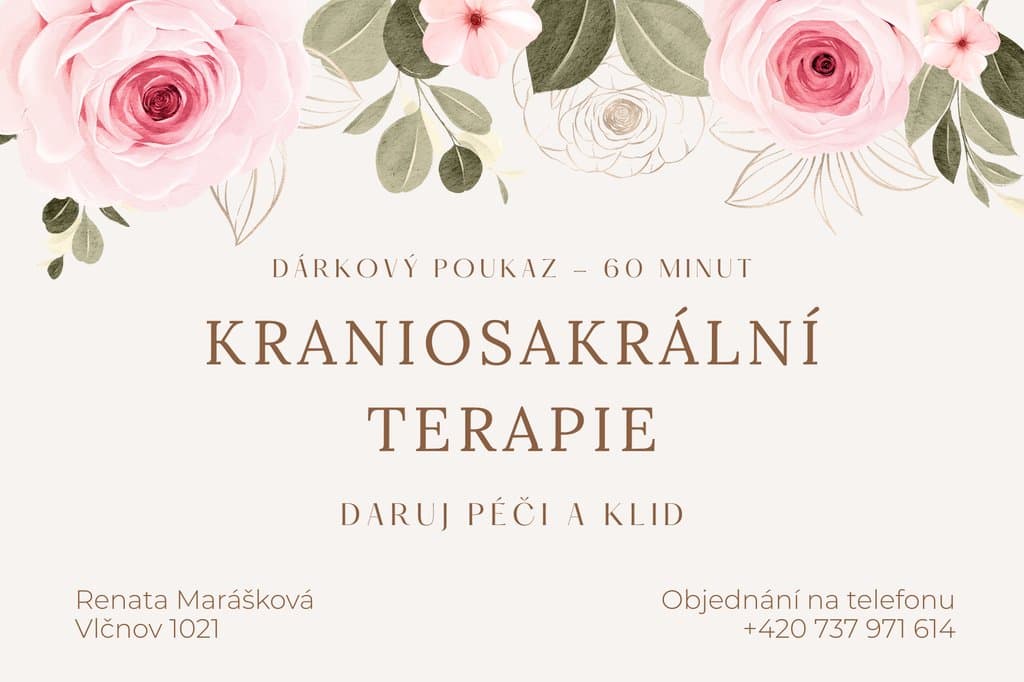 Dárkový poukaz — kraniosakrální terapie 60 minut